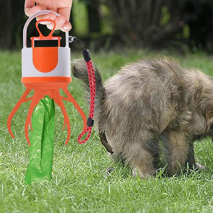 Dog Poop Scooper Tool - Yard Waste Picker, Portable Pet Poop Holder, Animal Waste Grabber | Convenient Travel Accessory for Walking Dogs Small Medium Large Outdoor Home Park Cleaning
