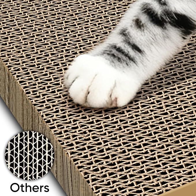 AGYM Cat Scratchers 8 Packs Refill Cat Scratching Pad Cardboard for Indoor Cats and Kitten, Large Size Cat Scratch Pad Board Easy for Cats to Scratch
