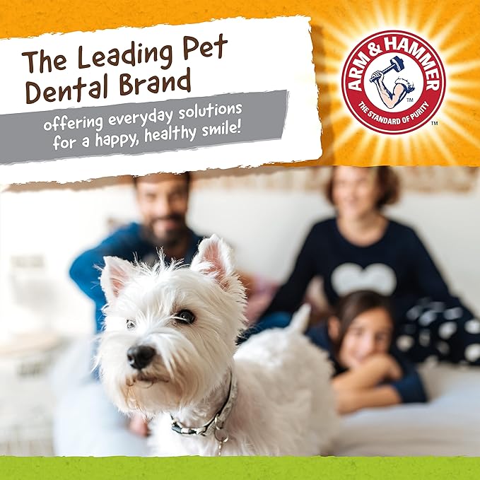 Arm & Hammer Nubbies Duality Bone, A Dental Chew Toy for Dogs - Nubby Pet Toy Cleans Teeth to Reduce Plaque & Tartar with Baking Soda, Green Apple Flavor Dog Bone for Moderate Chewers