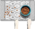 Absorbent Pet Dog Bowl Mat for Food and Water, Pet Cat Food Feeding Mat with Non Slip Rubber Backing, Dog Food Mats for Floors Waterproof, 16"x24"