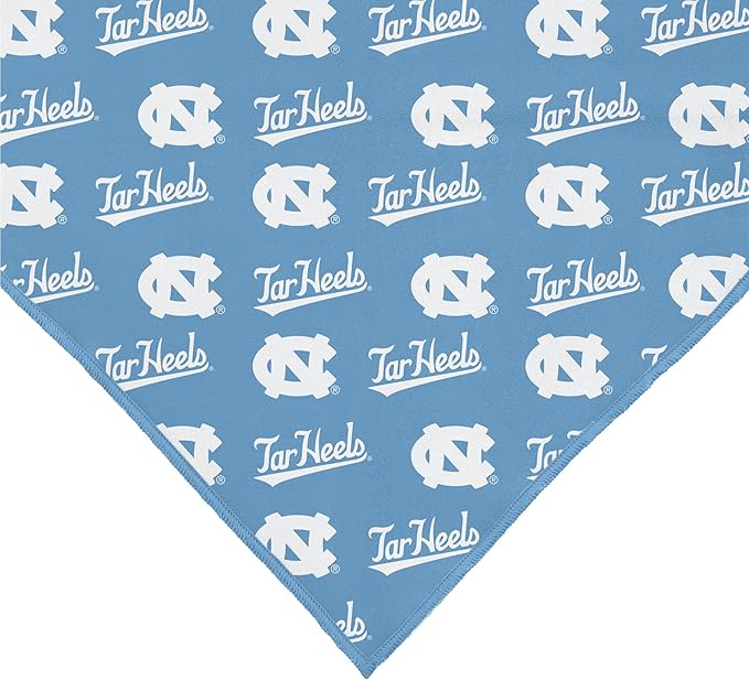 UNC Tar Heels Officially Licensed Bandana for Dogs and Cats | Fits Pets Great Gift Idea | Easy-to-Tie (Small, 13")
