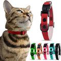 OutdoorBengal Red Cat Collar Breakaway with Soft Padding for Medium to Large Cats - Durable Heavy Duty Tactical Fabric, Comfortable, Quick Release Breakaway Cat Collars, No Bell Collar (Red, Adult)