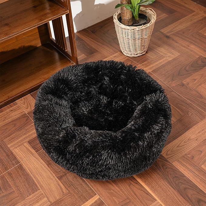 Cat Beds for Indoor Cats,15.7 Inch Small Cats Beds, Washable-Round Pet Bed for Puppy and Kitten with Slip-Resistant Bottom