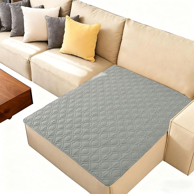 hyha Waterproof Dog Bed Blanket, Soft Pet Blankets, Waterproof Couch Cover for Dogs, Reversible Sofa Covers Washable for Furniture (40x50 Inch, Grey/Grey)