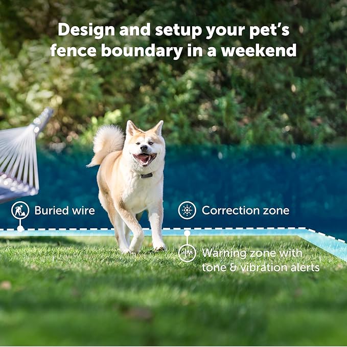 PetSafe Stubborn Dog In-Ground Fence - Invisible Pet Containment Kit - Covers Up to 1/3 Acre with 500 ft of 20 Gauge Wire - for Dogs Older Than 6 Months Weighing 8lb+