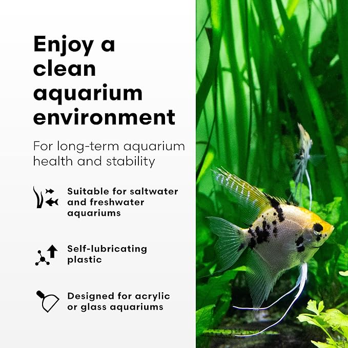 Continuum Aquatics Continuum AquaBlade P - Short Fish Tank Algae Scraper, Acrylic Safe Scraper - Aquarium Cleaning Tools