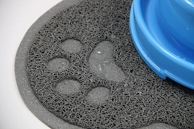 Petlike Pet Feeding Mat for Large Dogs and Cats, Non-Slip and Waterproof Large Dog Bowl Mat for Food and Water, Easy to Clean(Exclude Bowl…