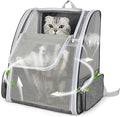 Cat Backpack Carrier Large Pet Backpack for Small Dog Medium Cat Puppy Kitten Bunny up to 15lbs, Ventilated Mesh Dog Collapsible Travel Backpack for Hiking Walking Outdoor