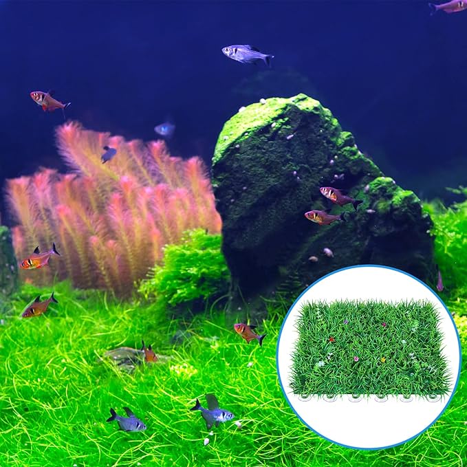 AQUANEAT 20 Pack Suction Cups with 40 Zip Ties for Aquarium Fish Tank Decoration Moss Shrimp Nest