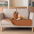 gogobunny 100% Double-Sided Waterproof Dog Bed Cover Pet Blanket Sofa Couch Furniture Protector for Puppy Large Dog Cat, Reversible (32x53 Inch (Pack of 1), Dark Pumpkin/Light Pumpkin)
