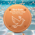 Bird Bath Purification Disk Pure Copper Outside Winter Solar Power Birdbath Wild Hummingbird Pedestal Fountain Cleaner Outside Humming Feeder Cage Dispenser Heater Garden Deal Lover Women Gift