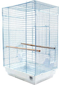 PENN-PLAX Cockatiel & Small Parrot Starter Kit with Birdcage, Cover, and Accessories – Perfect for Cockatiels, Conures, and Small Parrots – Square Dome – White