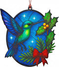 Christmas Ornaments 2025 – Hummingbird Suncatcher Window Hanging Decoration, Hummingbird Christmas Ornament for Holiday Tree, Unique Handmade Gift Idea, Beautiful Glass Style Ornament for Bird Lovers