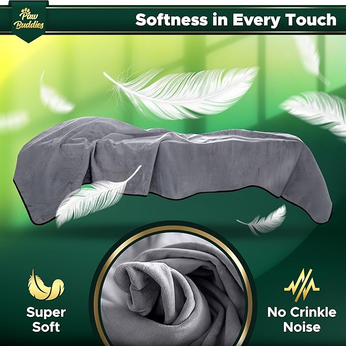 Paw Buddies Waterproof Blanket 80"x90" – Reversible Microfleece Throw for Couples, Pets & Family – Leakproof, Machine Washable Bed & Sofa Protector for Home or Travel