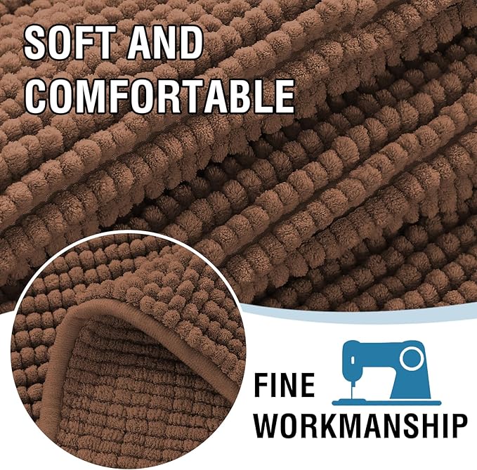 H.VERSAILTEX Plush Chenille Dog Bed Cover Thick Soft Sofa Cover for 3 Cushion Couch Anti Slip Couch Cover Furniture Protector for Dog, Pet, Cat (35" x 82", Caramel)