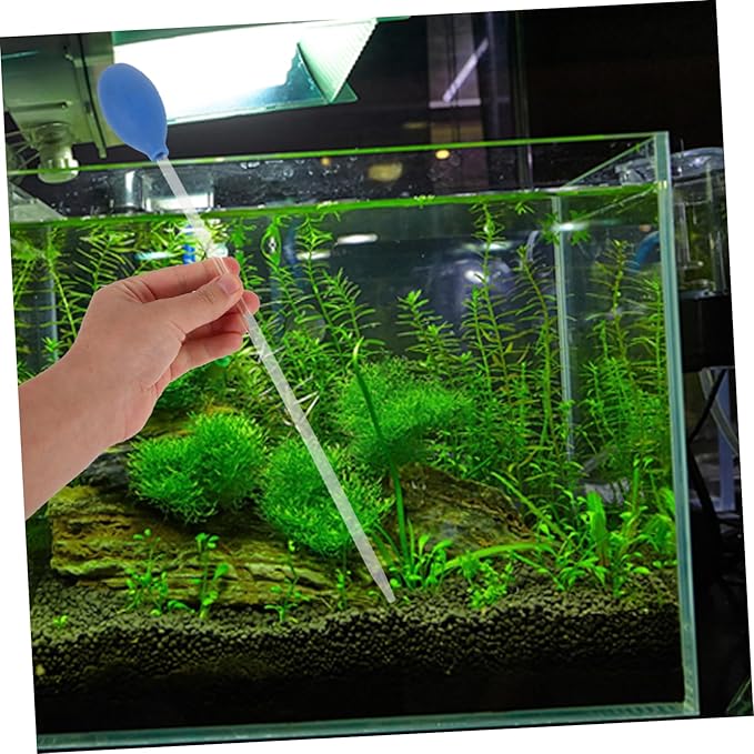 ibasenice Aquarium Excreta Cleaner Coral Feeding Tool and Water Changer Fish Tank Cleaner Durable for Easy Waste Removal and Precise Feeding