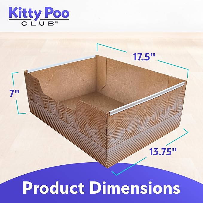 Leakproof Disposable 2-Pack Cat Litter Box Only - Made in The USA | Unmatched Odor Control | Recyclable — Kitty Poo Club