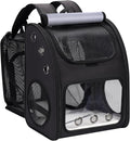 Cat Backpack Carrier, Expandable Pet Carrier Backpack for Cats & Small Pets, Super Ventilated Breathable Design, Airline Approved Portable Travel Backpack for Hiking, Camping & Outdoor Use