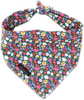 ARING PET Floral Dog Bandana, Spring Summer Colorful Flower Girl Pet Bandana Scarf Triangle Bibs for Puppy Small Medium Large Dogs-S
