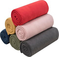 Fleece Throw Blanket Set Bulk for Travel Kids Outdoor Wedding Pet (Assorted #3, Pack of 6 50x60 Inches)