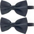 Black Bow Tie for Dogs, KOOLMOX Adjustable Dog Bow Tie Collar for Medium and Large Dogs Cats Pets Wedding Birthday Graduation Holiday Christmas Cosutmes