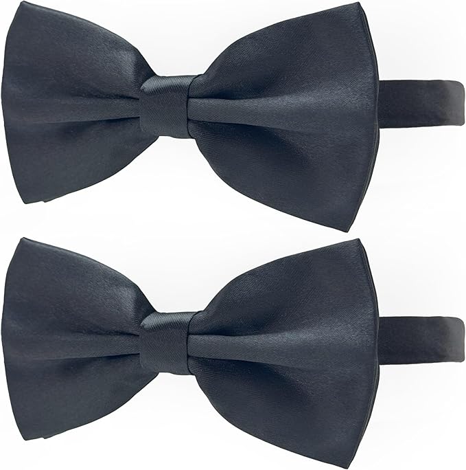 Black Bow Tie for Dogs, KOOLMOX Adjustable Dog Bow Tie Collar for Medium and Large Dogs Cats Pets Wedding Birthday Graduation Holiday Christmas Cosutmes