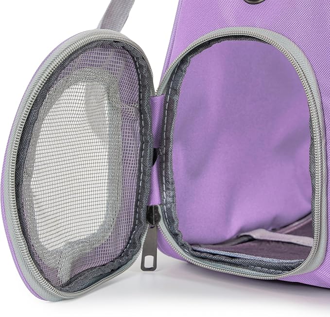Cat Bubble Backpack Carrier for Small Medium Dogs Cats Carrying Bag, Airline Approved Pet Travel Carrying Bag Dog Hiking Walking Outdoor Backpack (Purple)