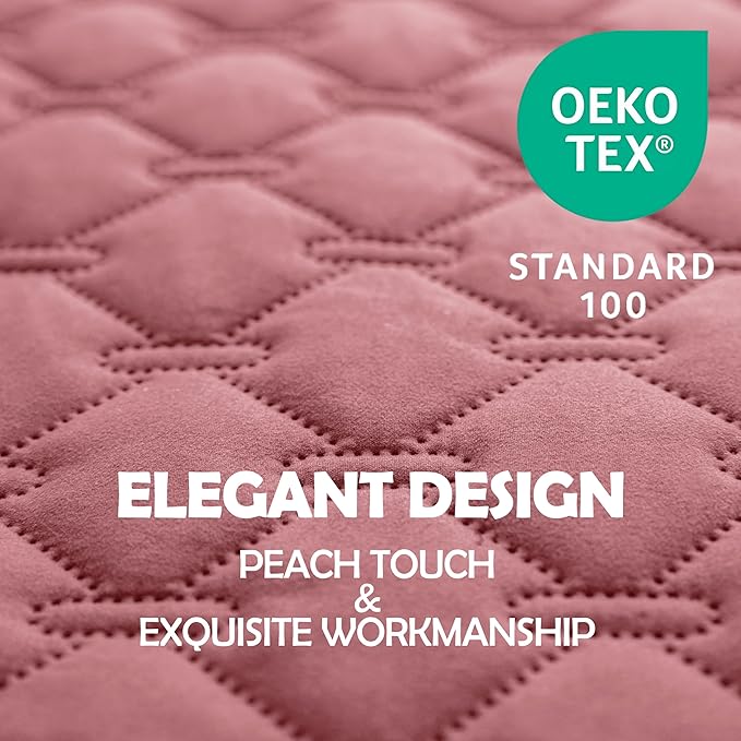 gogobunny 3X Stronger Waterproof Pet Blanket, Scratch Proof Furniture Protector for Dogs Cats, Reversible Cover 30x30 Inch, Dark Pink/Light Pink