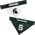 Pets First Collegiate Pet Accessories, Reversible Bandana, Michigan State Spartans, Large/X-Large