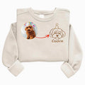 Custom Pet Sweatshirts with Photo and Name, Personalized Dog Sweatshirt, Gifts for Dog Mom, Dad