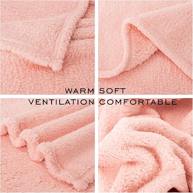 3 Blankets, Dog Cat Pet Blanket, Soft Warm Fleece, for Puppy, Small Dogs or Kitten, Cats, Plush Fuzzy Blanket for Bed, Sofa, Travel (32" x 24", 3/Pack, Lavender+Pink+Dark Pink)