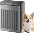 Air Purifiers for Home Large Room up to 2200sq.ft with Washable Filters, EVALIT Air Purifier for Bedroom with Fragrance, PM 2.5 Display Air Quality Sensor for Smoke Dust Odors, Grey, 1Pack+3Modes