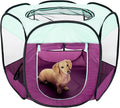 Furhaven Portable Pet Playpen for Dogs & Cats, Extra Large Indoor Kitten Playpen with Mesh Sides, Foldable Dog Playpen for Small Dogs, Pop Up Travel Dog Pen, X-Large, Pet Crate with Mesh Sides, Navy