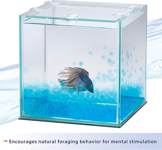 Aqueon Pure Betta Beads, Blue (Pack of 2)