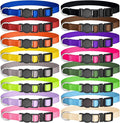 16 PCS Puppy Collars for Small Puppies, Safety Buckle Puppy Collars for Litter Nylon Adjustable Whelping Collar Pet Supplies,Stuff,Accessories(M)