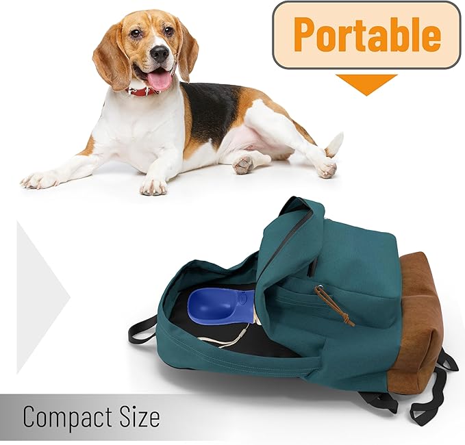 Mr. Pen Portable Dog Water Bottle, 19 oz, Large, Navy Blue, Travel Dog Water Bottle Dispenser, Not Dishwasher Safe