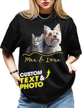 H-DEWALL Custom Shirts Custom Bootleg Rap Shirt for Him Custom Face Shirt with Photo Pet Custom Tees Gift for Dog Cat Lover