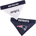 Pets First NFL New England Patriots Reversible Bandana Size XX-Large for Dogs & Cats. 2 Sided Sports Bandana, Premium Embroidery Team Logo, Many NFL Teams Available