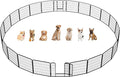 Yaheetech Dog Playpen Outdoor, 32 inch 24 Panels Dog Pen Indoor Heavy Duty Puppy Exercise Pen Metal Pet Fence for RV Camping/Yard/Garden