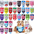 30 Pcs Adopt Me Dog Bandanas Bulk Pet Bibs Colorful Triangle Scarf Pet Adopt Me Bandanas for Medium Large Dogs Birthday Adoption Grooming Costume Decor