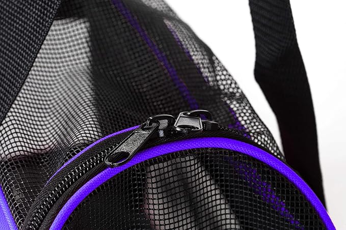 Pawer Soft-Sided Pet Carrier for Cat and Small Dog,Violet Color,Medium Size,Washable Cloth Airline Approved Travel Tote,with 2 Mesh Opens and a Strap for Carry,Multiple Colors Available