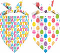 Easter Dog Bandana, 2 Pack Adjustable Holiday Party Pets Rabbit Easter Egg Bandana Triangle Bibs Dog Cat Scarf Set