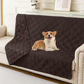 hyha Waterproof Dog Blanket, Reversible Pet Bed Blanket, Soft Sofa Couch Cover for Dogs Washable, Waterproof Pet Couch Covers for Sofa Puppy Cats Furniture Protector(52"x82", Chocolate/Chocolate)