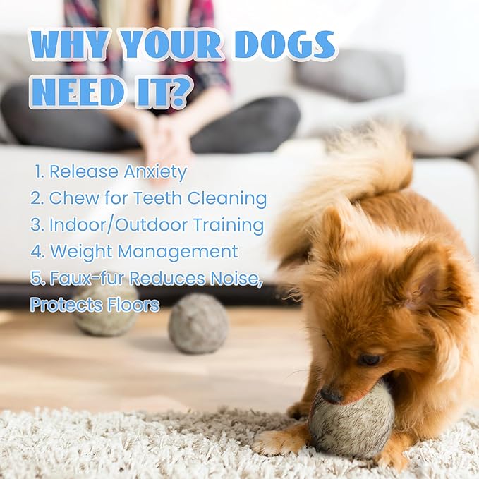 Nocciola Wobble Giggle Ball for Dogs, Interactive Dog Toys for Boredom, Squeaky Ball Dog Toys to Keep Them Busy, Pet Toys for Small Medium Large Dogs, Fun Giggle Sounds When Rolled or Shaken (L)