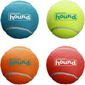 Outward Hound Squeaker Ballz – Squeaky Tennis Balls for Dogs Under 50 lbs, Interactive Dog Toy for Fetch & Training, Medium (2.5"), 4‑Pack