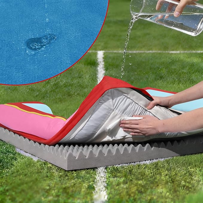 Comfort Expression Orthopedic Dog Bed for Extra Large Dogs 42x30 Inch, Waterproof Egg Crate Foam XL Pet Bed with Removable Bolsters, Dog Couch with Washable Cover & Non-Slip Bottom, Los Angeles