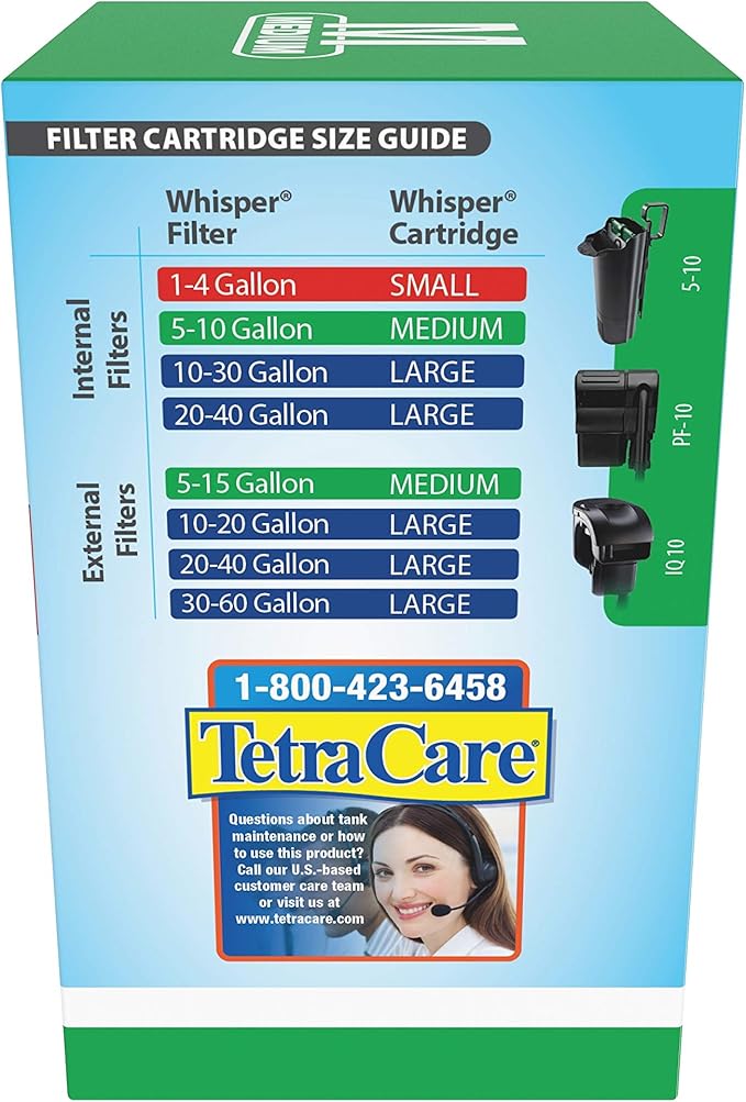 Tetra Whisper Bio-Bag Filter Cartridges for Aquariums, Medium Cartridge, Ready to Use, 3 Cartridges per Pack (Pack of 12), 36 Count