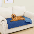 Smiry Waterproof Dog Bed Cover Blanket, Soft Reversible Pet Blanket, Washable Leakproof Cats Dogs Couch Cover for Sofa, Couch, Furniture (30x53 Inch, Navy/Blue)