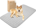 MICROCOSMOS Summer Cooling Mat & Sleeping Pad- Water Absorption Top, Materials Safe, Easy Carry, EZ Clean. Keep Cooling for Pets, Kids and Adults.(Grey, 48" x24")
