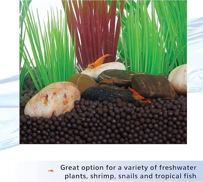 Aqueon Plant and Shrimp Aquarium Substrate, Aqua Soil for Fish Tanks, 5 Pounds, 4 Count